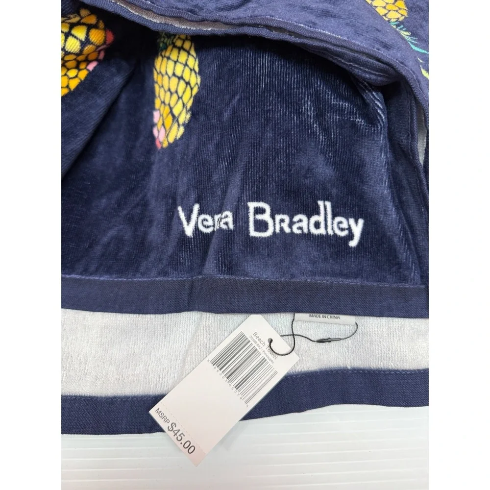 VERA BRADLEY TOUCAN PARTY TOTE, BEACH TOWEL & WRISTLET/ WALLET BEACH BAG SET - Picture 15 of 16